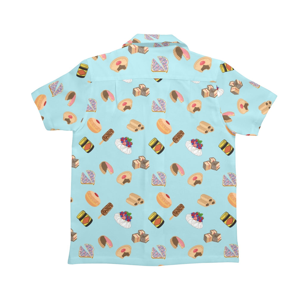 Classic Aussie Food Icons Senior Kids Hawaiian Shirt