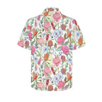 Australian Flowers Men's Short Sleeve Hawaiian Shirt Men's Hawaiian Shirt (New) Plants Printed Offshore