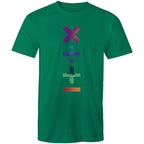 Math Symbols - Mens T-Shirt Kelly Green Mens T-shirt Maths Printed In Australia