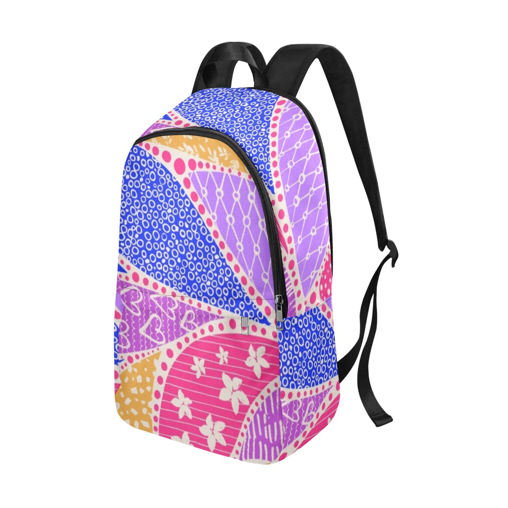 Pink Swirl - Fabric Backpack