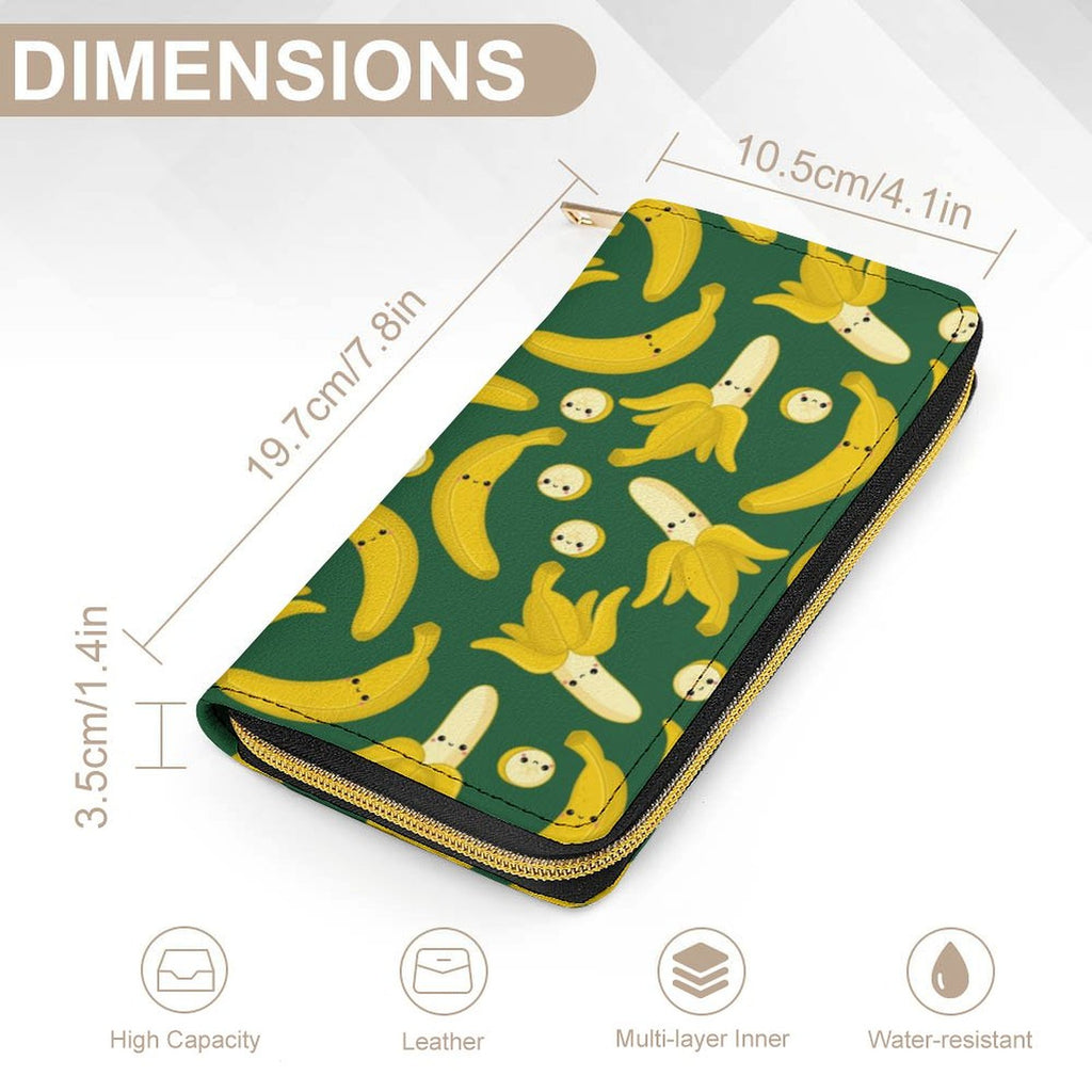 Happy Bananas -  PU Leather Wallet