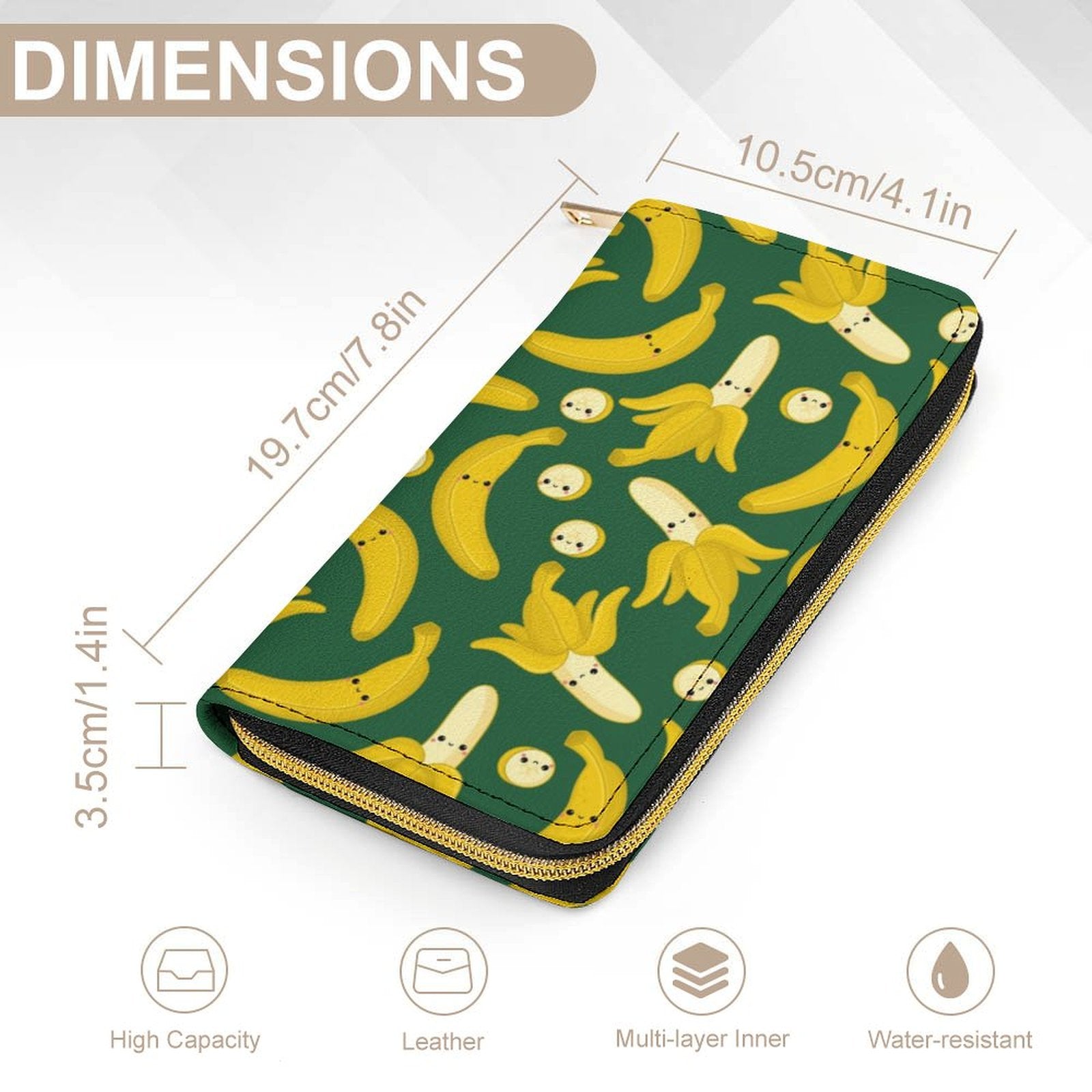 Happy Bananas -  PU Leather Wallet