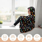 Fun Space Kids Hooded Blanket 100cm x 130cm