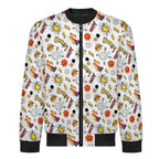 Super Dog Men's Casual Zip‑Up Bomber Jacket