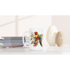 Personalise - Lorikeet, Australian Birds - White 15oz Ceramic Mug Personalised 15oz Mug animal Globally Fulfilled