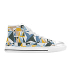 Mosaic - Men's High Top Canvas Shoes