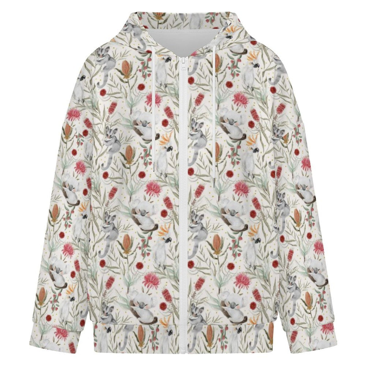 Australian Plants And Animals Women's Full-Zip Hoodie