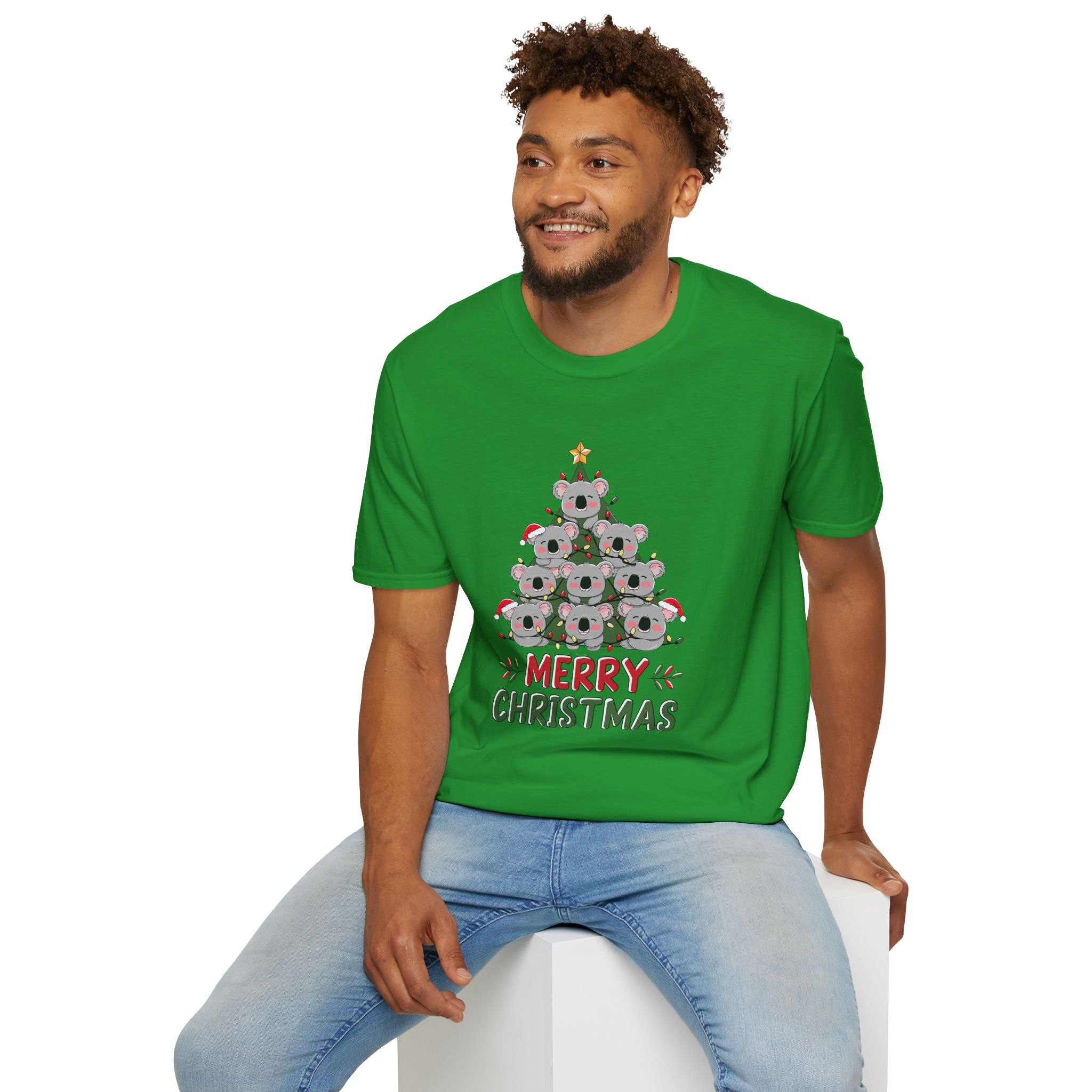 Australian Koala Christmas Tree - Unisex Softstyle T-Shirt