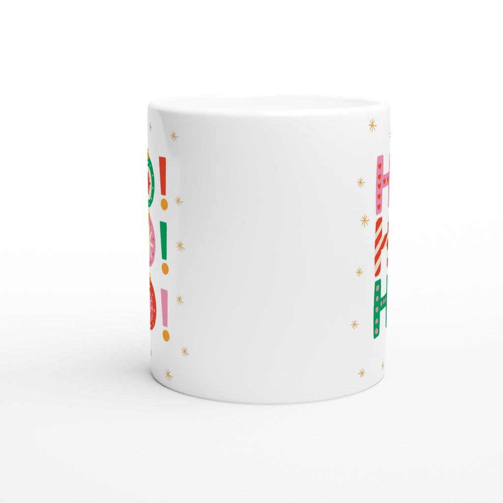 Christmas Ho Ho Ho - White 11oz Ceramic Mug Christmas Mug Christmas Globally Fulfilled