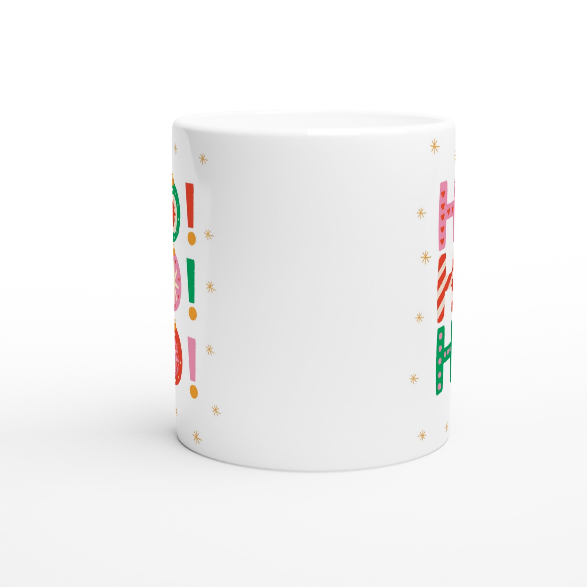 Christmas Ho Ho Ho - White 11oz Ceramic Mug Christmas Mug Christmas Globally Fulfilled
