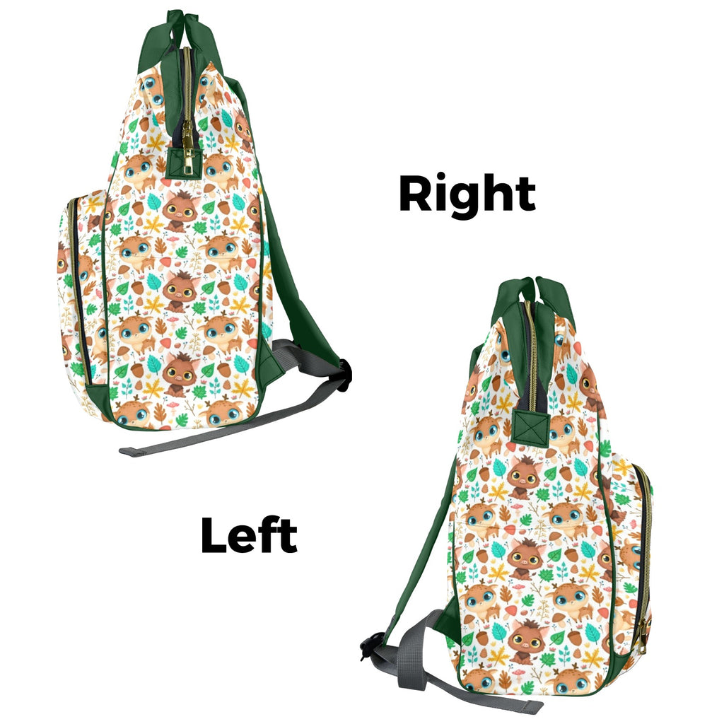 Cute Autumn Creatures - Multi-Function Backpack, Nappy / Diaper Bag