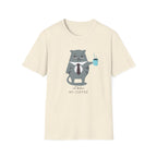 Not Before My Coffee, Cat - Unisex Softstyle T-Shirt