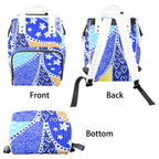 Blue Swirl - Multi-Function Backpack, Nappy / Diaper Bag