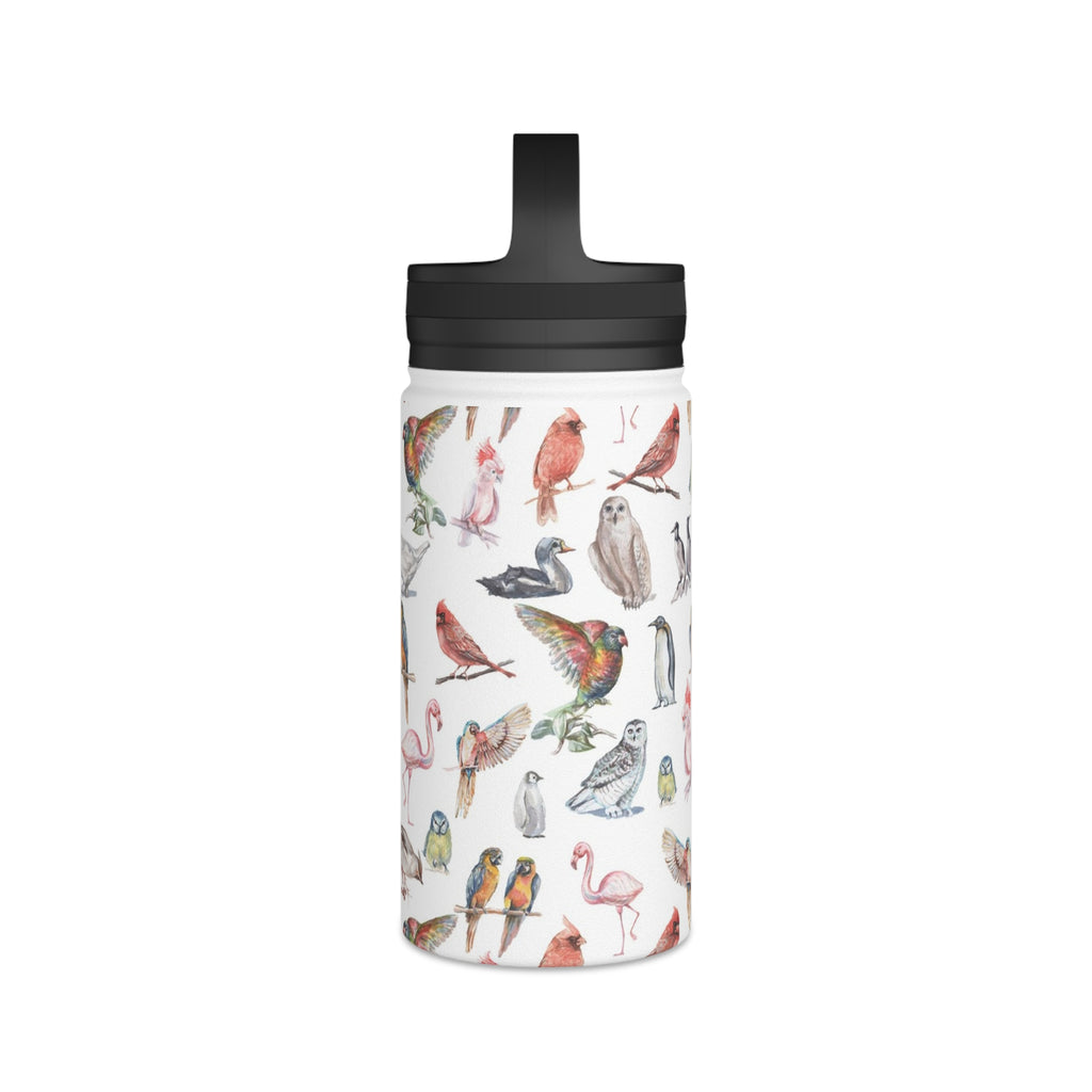 Birds Of A Feather Stainless Steel Water Bottle, Handle Lid Stainless Steel Water Bottle With Handle Lid animal Birds Globally Fulfilled