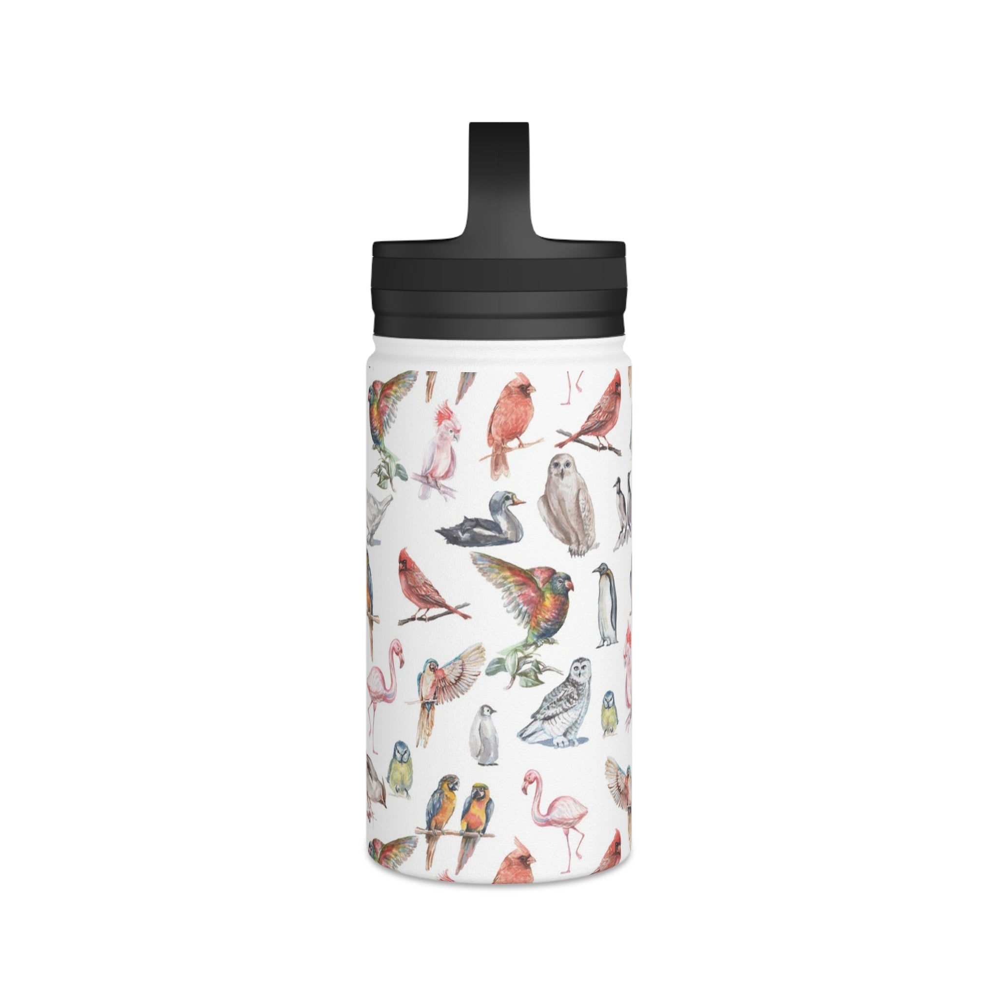 Birds Of A Feather Stainless Steel Water Bottle, Handle Lid Stainless Steel Water Bottle With Handle Lid animal Birds Globally Fulfilled