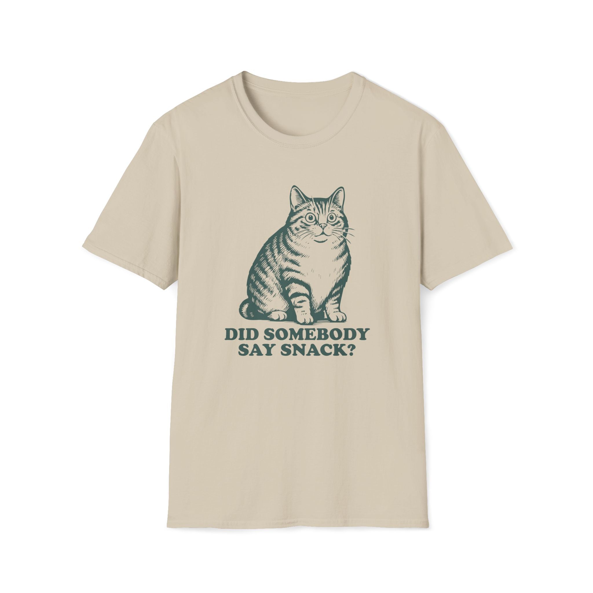 Cat, Did Somebody Say Snack - Unisex Softstyle T-Shirt