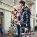 Cat Diamond Pattern - Collapsible Shopping Bag