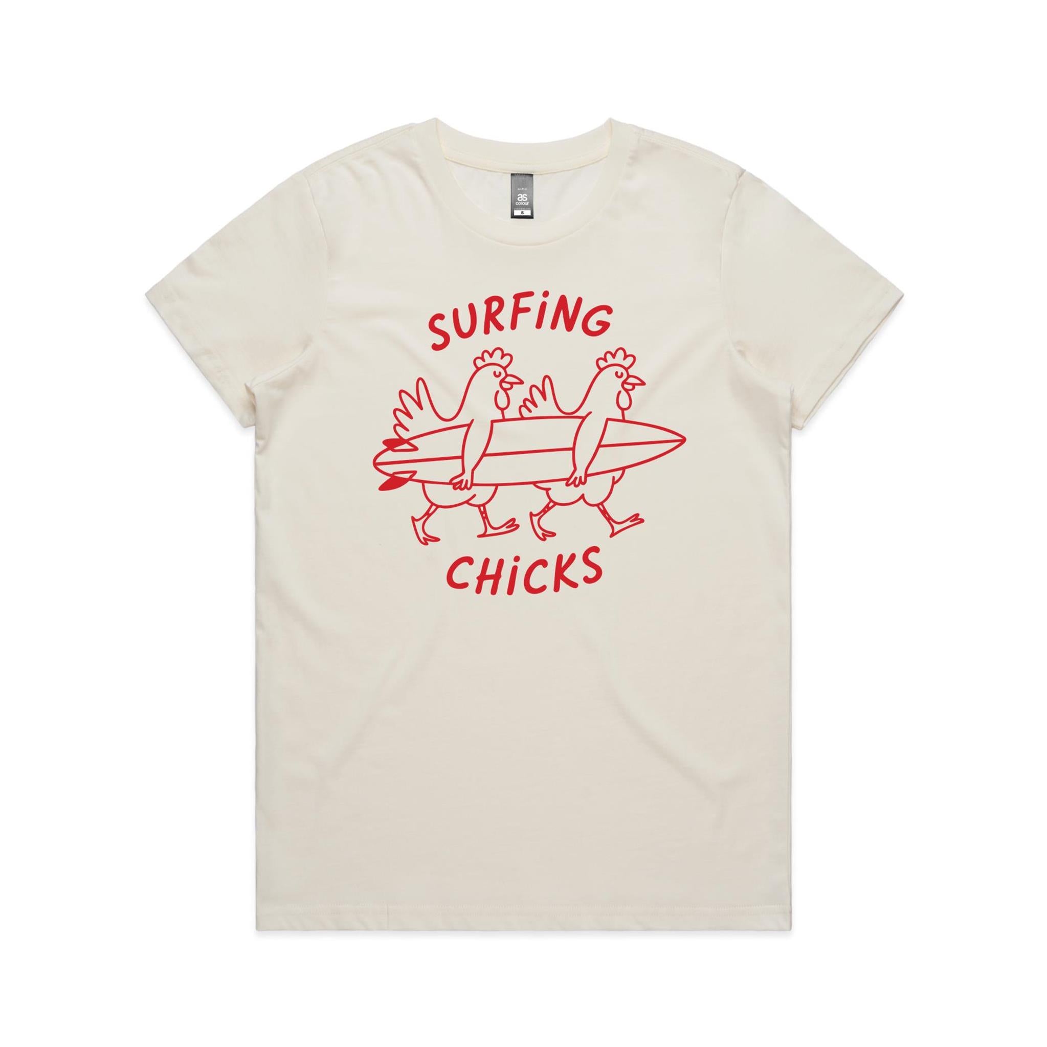 Surfing Chicks Women's AS Colour T-shirt