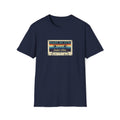 Turning 50, Made in 1976 Cassette Tape Unisex T-Shirt Navy Unisex Adult T-shirt Birthday Globally Fulfilled
