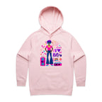 I Love Retro - Womens Hoodie Pink Womens Hoodie Printed In Australia Retro