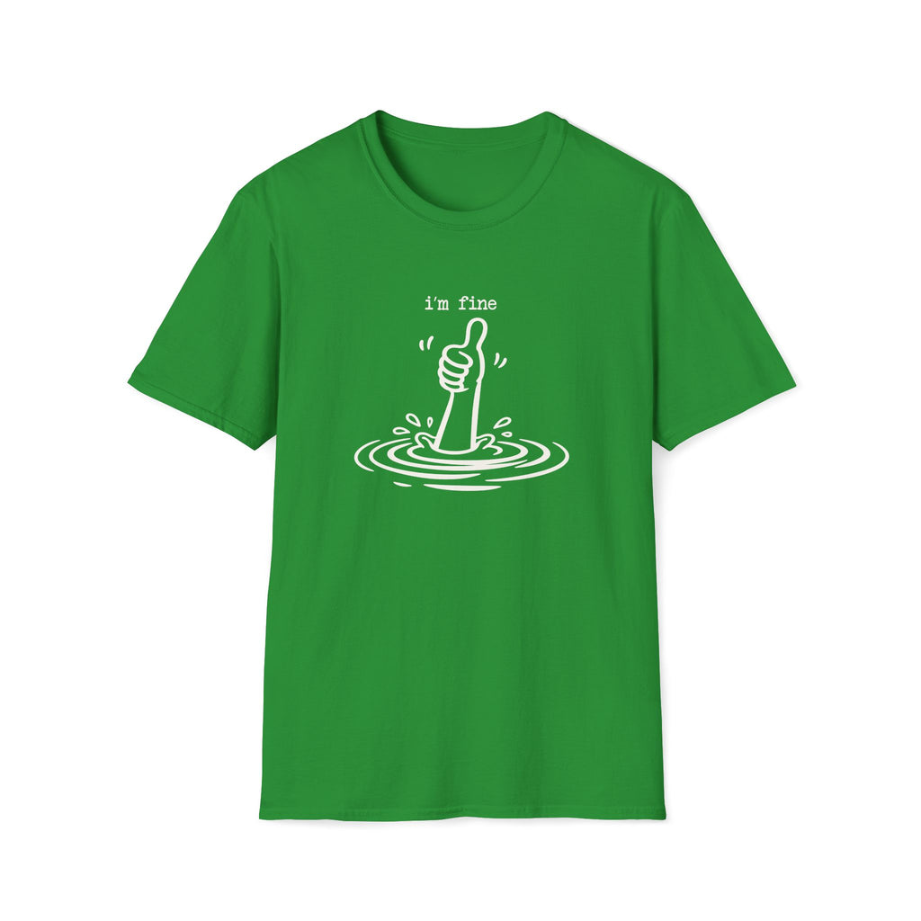I'm Fine Drowning Thumbs Up Unisex T-shirt Unisex Adult T-shirt Globally Fulfilled Positivity