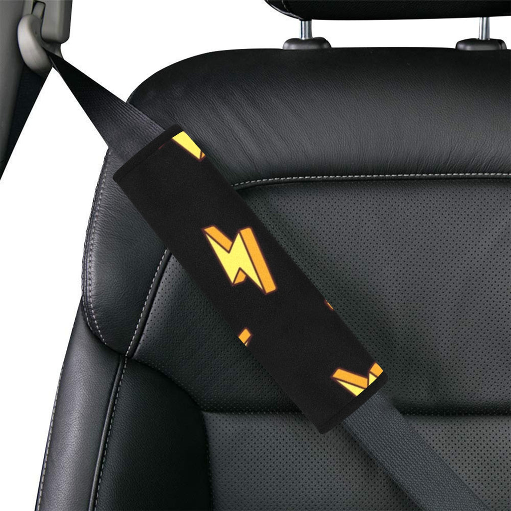 Lightning Bolts Car Seat Belt Cover 7''x10'' (Pack of 2) Car Seat Belt Cover 7x10 (Pack of 2) comic Printed Offshore