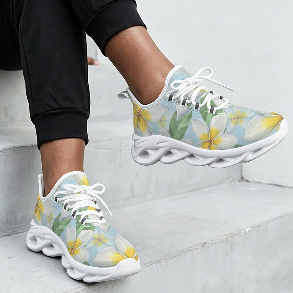 Delicate Frangipani Women's Twisted Sole Sneakers