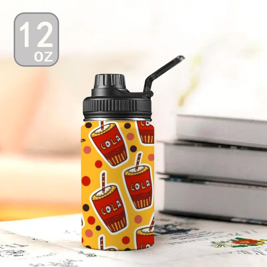 Cola Kids Water Bottle with Chug Lid (12 oz) Kids Water Bottle with Chug Lid Food Printed Offshore