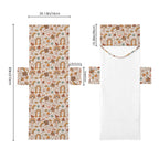 Peace And Love Beach Chair Towel Cover with Side Pockets
