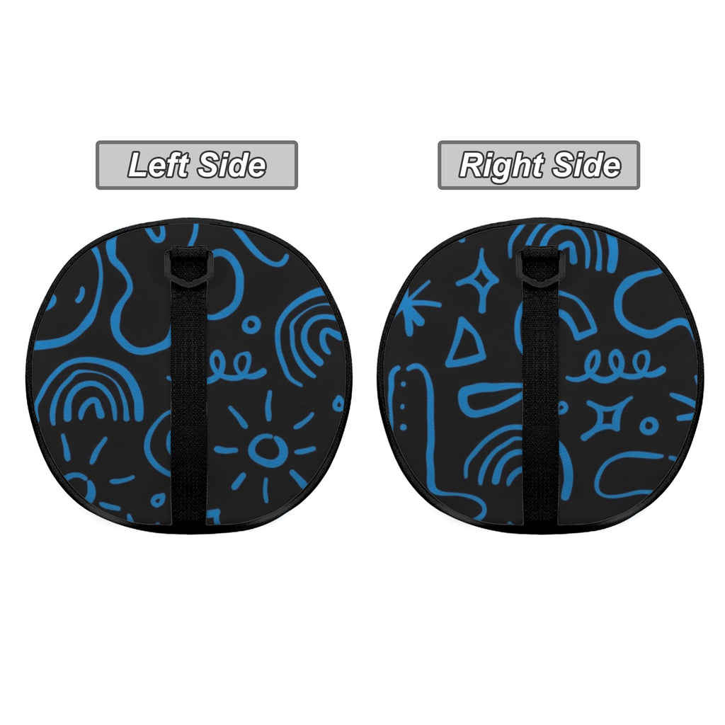 Blue Squiggle Duffle Bag Duffle Bag Printed Offshore