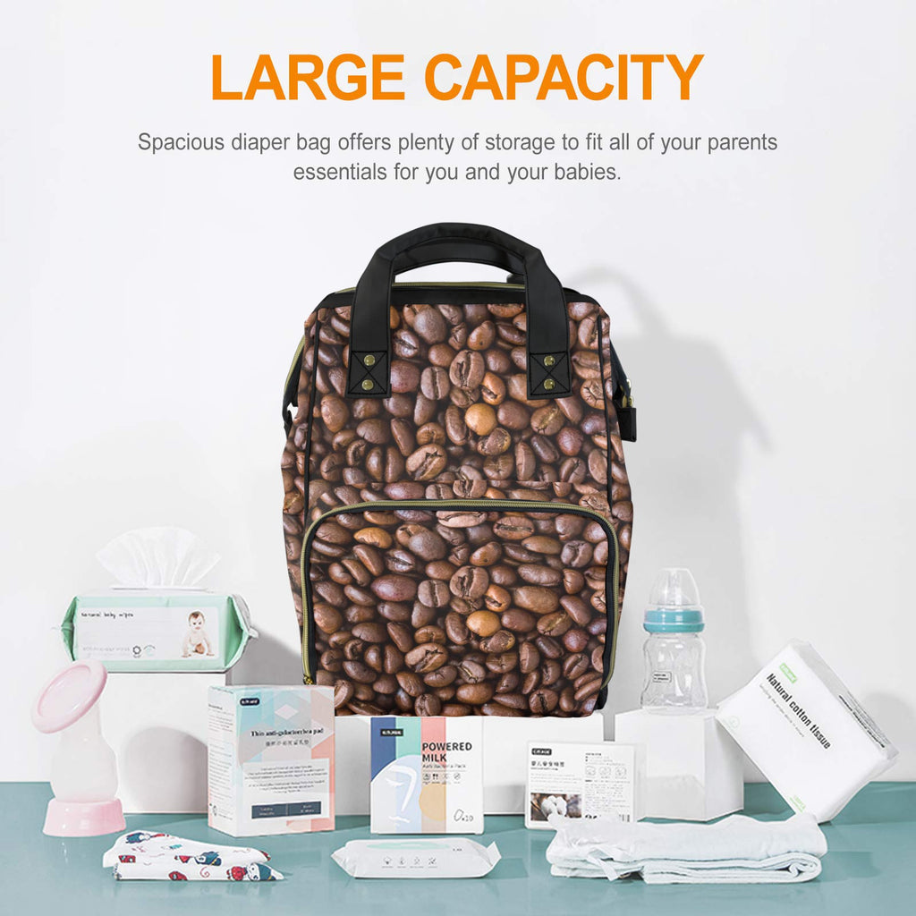 Coffee Beans - Multi-Function Backpack, Nappy / Diaper Bag
