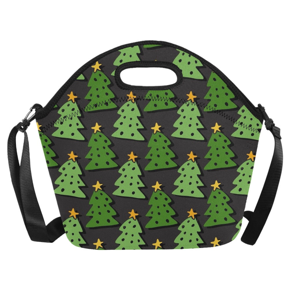 Christmas Trees - Neoprene Lunch Bag Neoprene Lunch Bag Printed Offshore