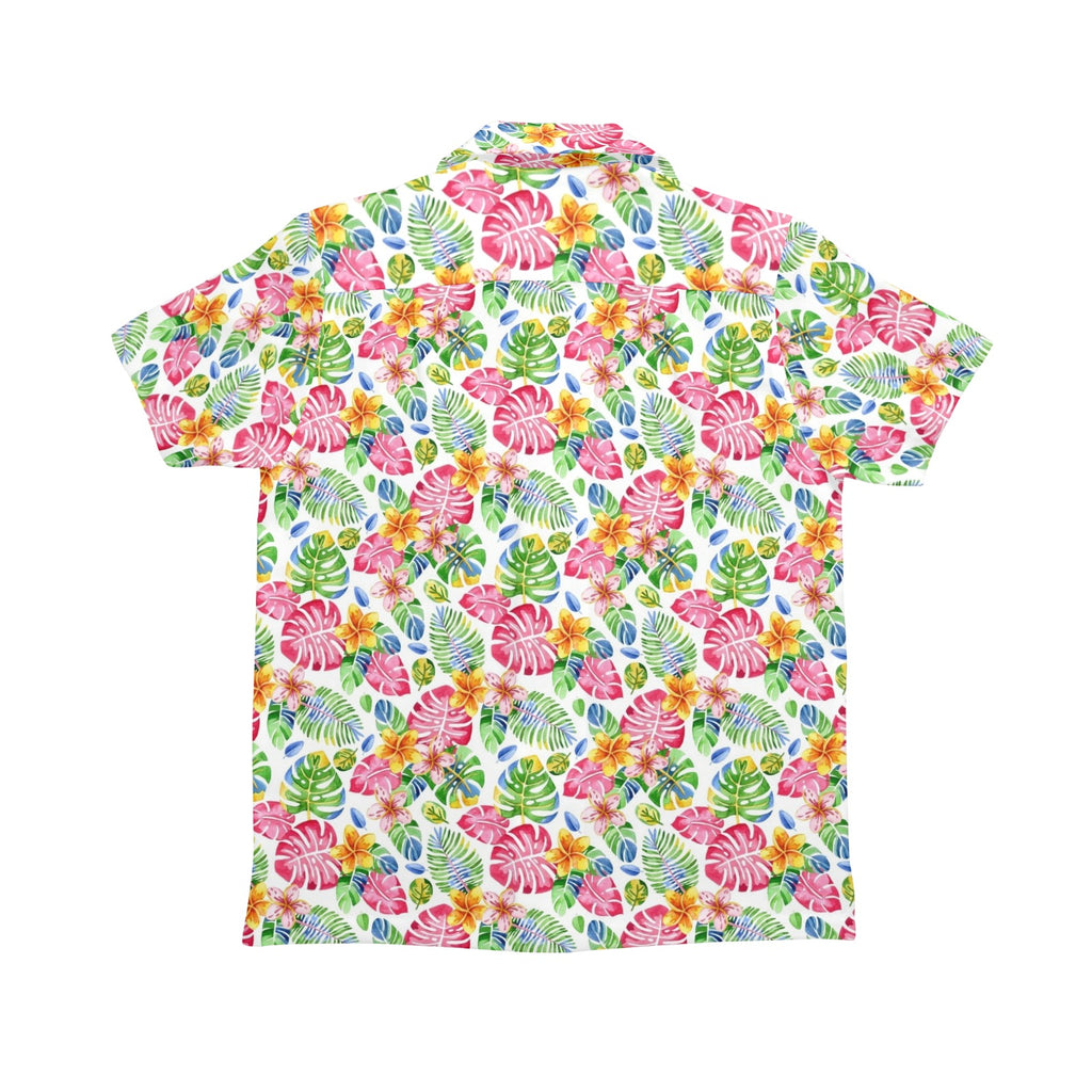Bright Painted Tropical Senior Kids Hawaiian Shirt