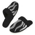Octopus Tentacles Men's Fur Trim Thick-Sole Indoor Slippers 2XL Men's Fur Trimmed Slippers animal Ocean Printed Offshore