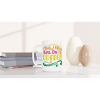 Personalised - This Mum Runs On Coffee - White 15oz Ceramic Mug Personalised 15oz Mug customise Globally Fulfilled Mum personalise