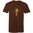 Retro Microphone - Mens T-Shirt Dark Chocolate Mens T-shirt Music Printed In Australia Retro