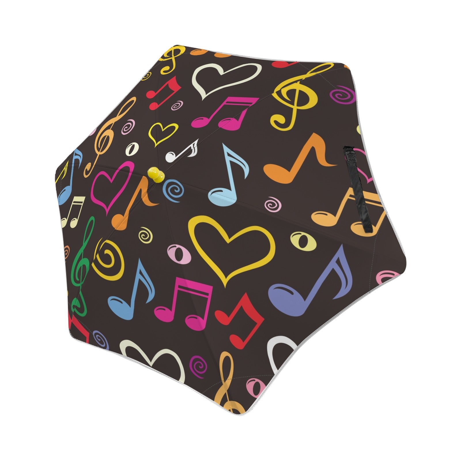 Music Love Kids Safe Round Corner Umbrella One Size Kids Safe Round Corner Umbrella Music Printed Offshore