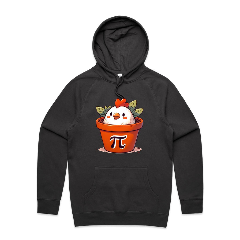 Chicken Pot Pi - Mens Hoodie Coal Mens Hoodie animal Food Maths Printed In Australia