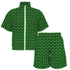 Aliens Women's Windbreaker Short Set Women's Windbreaker Short Set Printed Offshore Sci Fi