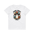 Good Vibes Only, Hippie Mushroom With Sunglasses - Kids T-shirt