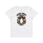 Good Vibes Only, Hippie Mushroom With Sunglasses - Kids T-shirt