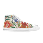Australian Native Flowers - Women's High Top Canvas Shoes