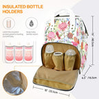 Australian Flowers - Multi-Function Backpack, Nappy / Diaper Bag