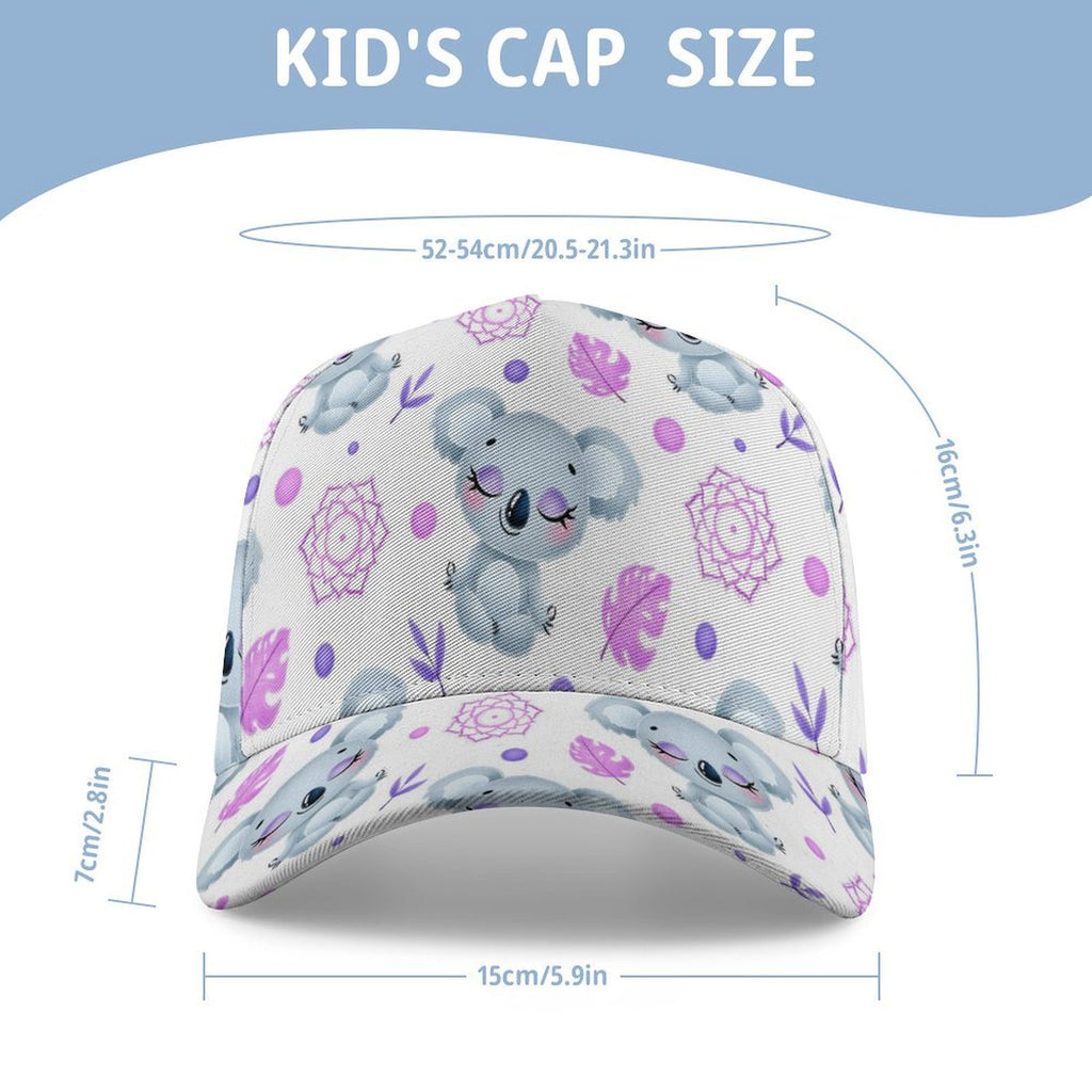 Zen Koala Kids Baseball Cap Kids Baseball Hat animal Printed Offshore
