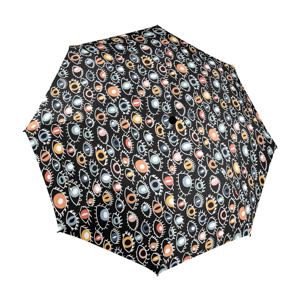 Eyes On Black Umbrella One Size Umbrella Printed Offshore