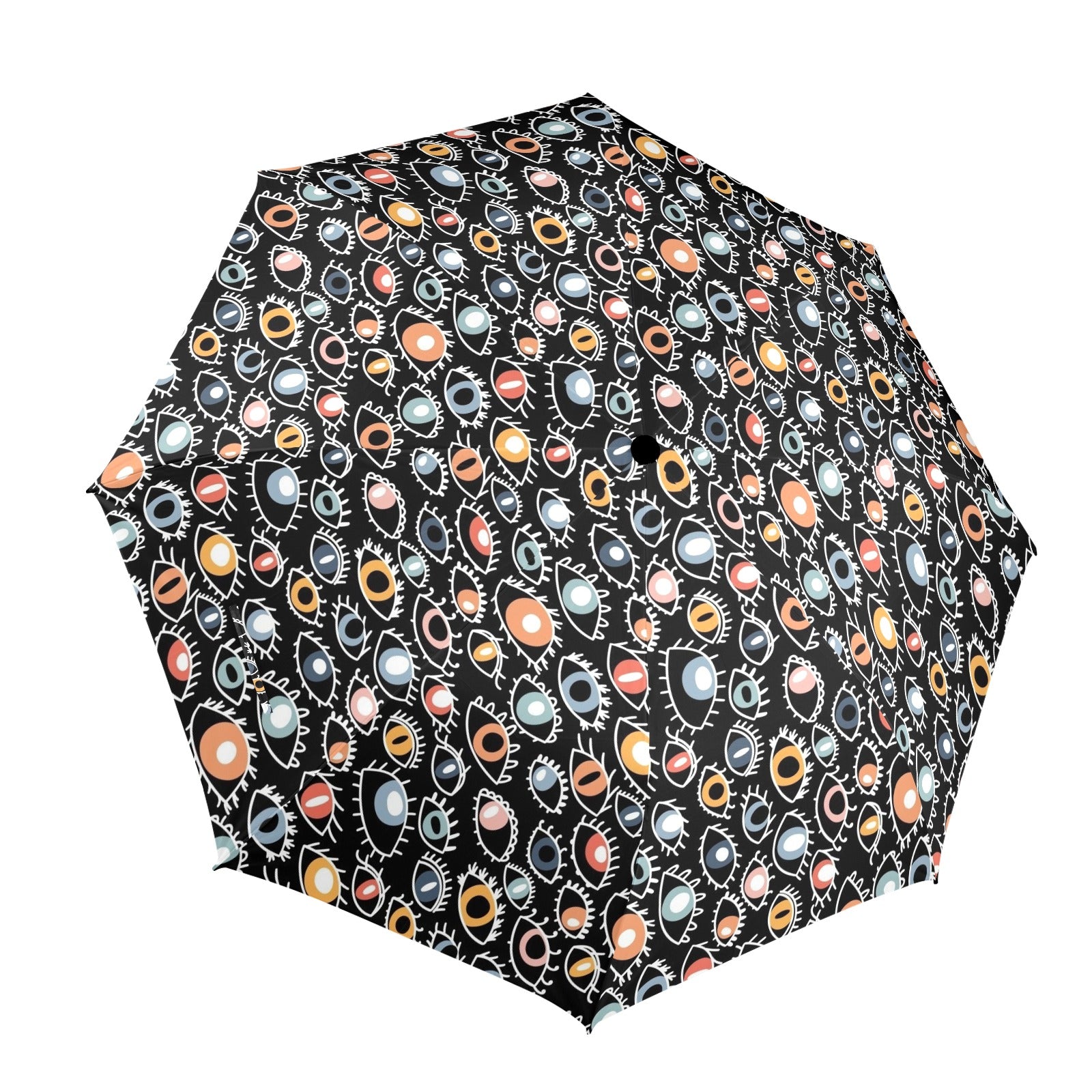 Eyes On Black Umbrella One Size Umbrella Printed Offshore