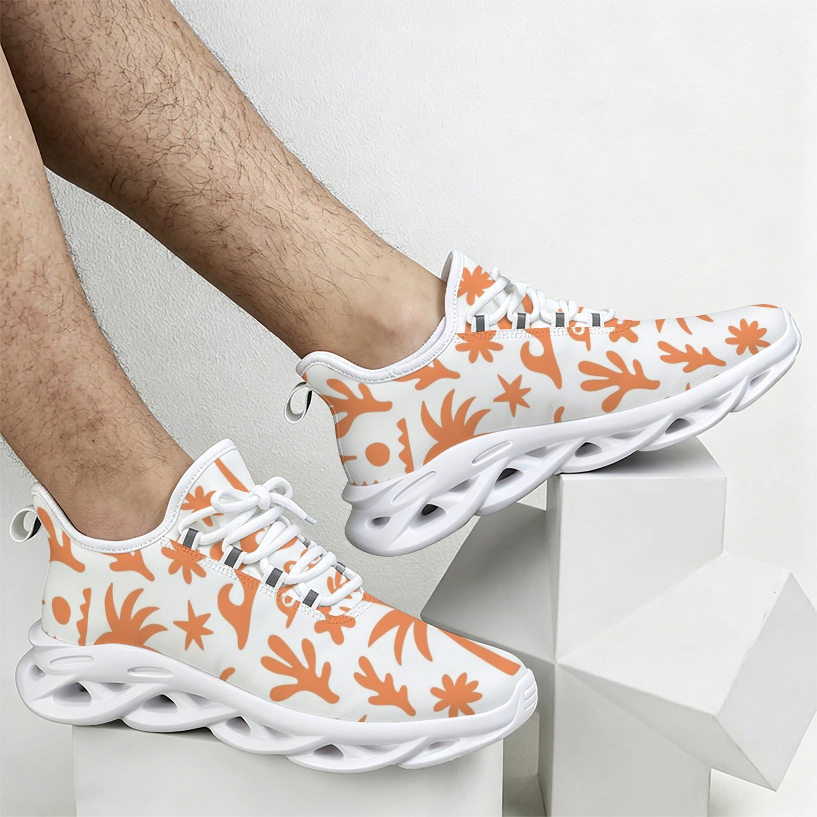 Orange Surf Men's Twisted Sole Sneakers