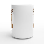 Oh Deer, Christmas Is Here - White 15oz Ceramic Mug Christmas 15oz Mug Christmas Globally Fulfilled