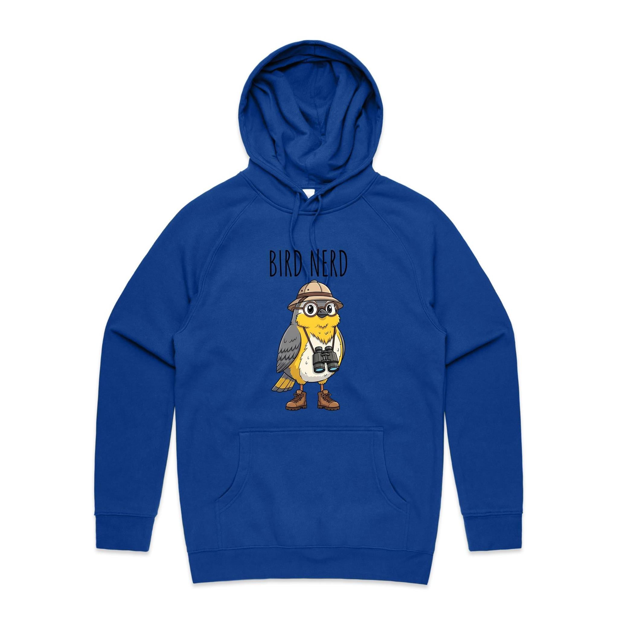 Bird Nerd 2 Men's AS Colour Hoodie Bright Royal Mens Hoodie animal Birds Printed In Australia