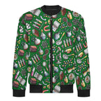 Science Love Men's Casual Zip‑Up Bomber Jacket